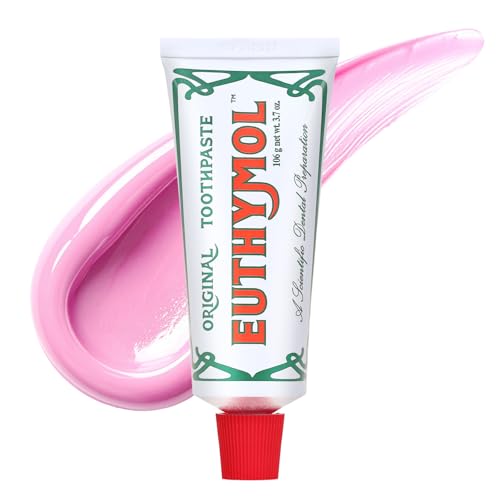 EUTHYMOL Original Pink Toothpaste, Fluoride-Free, Cavity - Product Imagery