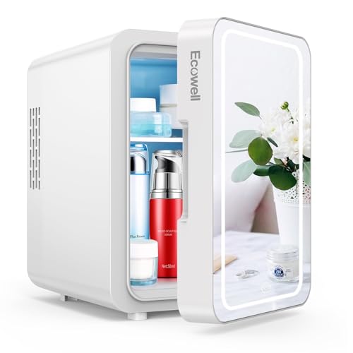 ECOWELL Skin Care Fridge for Cosmetic, Mini Skincare Fridge with - Product Imagery