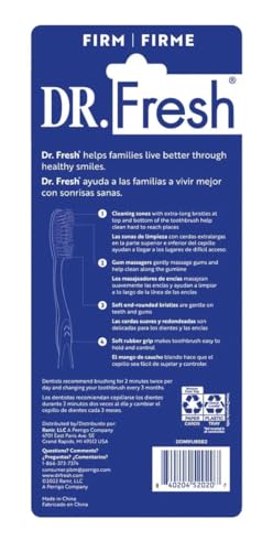 Dr. Fresh 6 Pack Firm Toothbrushes - Product Imagery