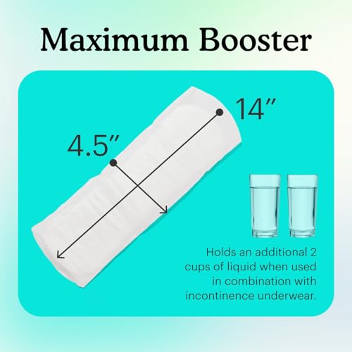 Because Maximum Incontinence Booster Pads, Adult Diaper Doubler - Product Imagery