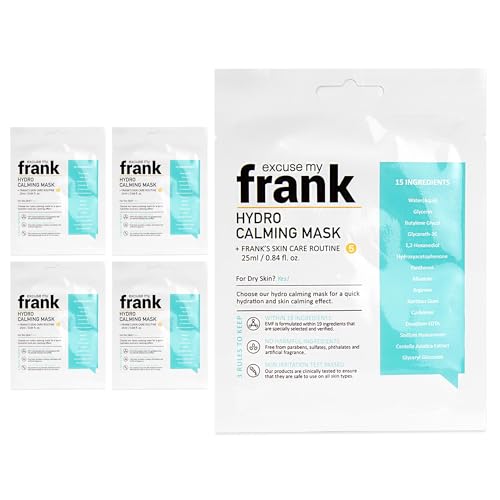 Excuse My Frank Hydro Calming Sheet Mask Korean Skincare for - Product Imagery