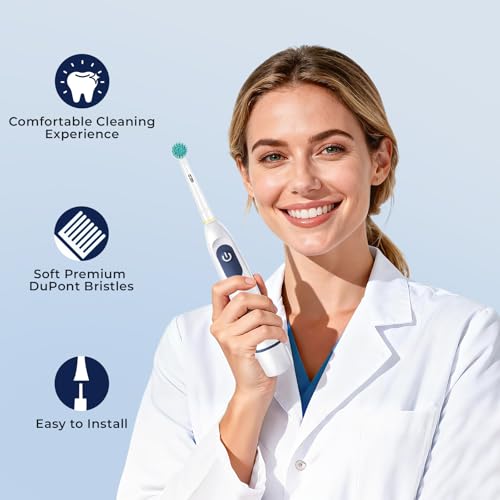 Sensitive Gum Care Replacement Toothbrush Heads Compatible with - Product Imagery