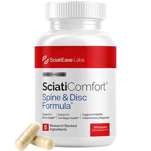 SciatiEase SciatiComfort Spine & Disc Support Supplement, 30 Day - Product Imagery