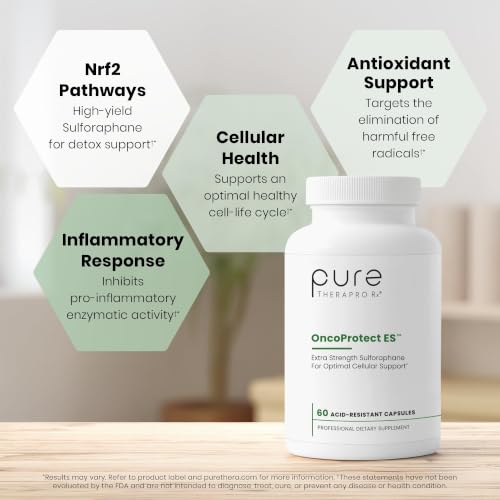 Pure Therapro Rx OncoProtect ES Sulforaphane, 706mg, 60 Capsules - Product Imagery