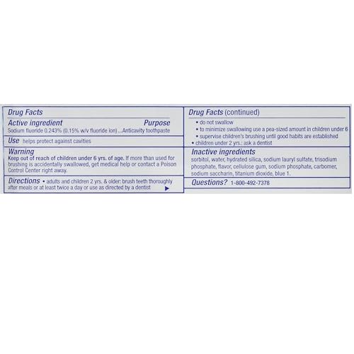 Crest Toothpaste 8.2 Ounce Cavity Protection Regular (Pack of 2) - Product Imagery