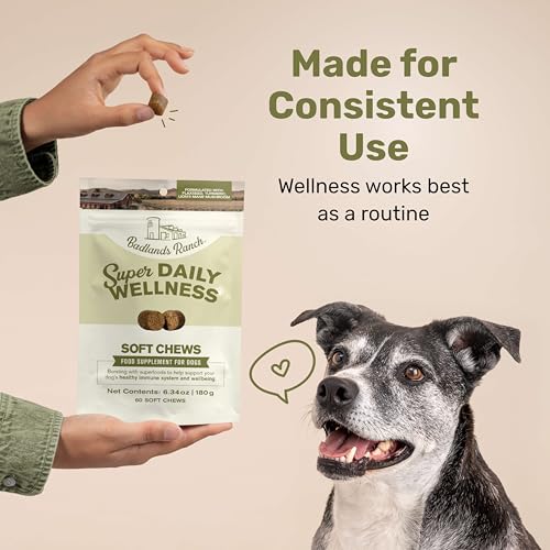 Badlands Ranch Super Daily Wellness Soft Chews for Dogs, 60 Chews - Product Imagery