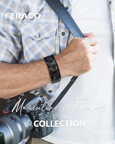 Feraco Copper Bracelet for Men Magnetic Therapy Bracelet Jewelry - Product Imagery