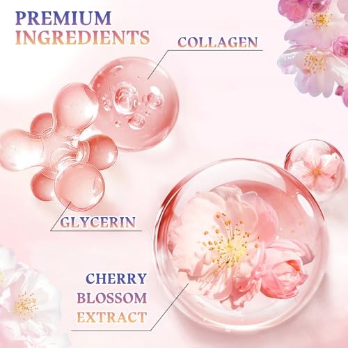 Sakura Skin Care Set,8 Pcs Hydrating Skincare Set Facial Kit for - Product Imagery
