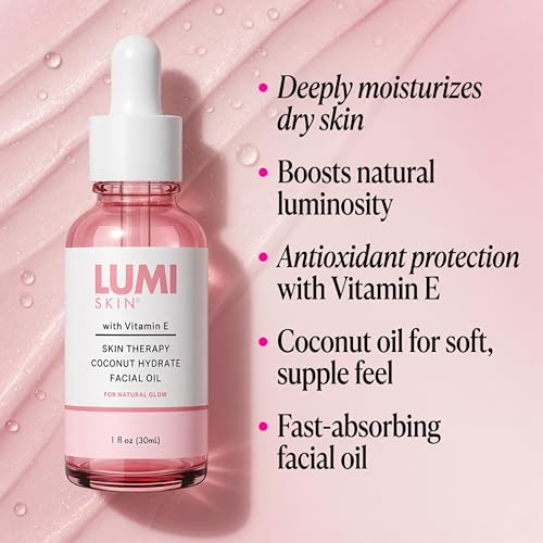 FACIAL OIL WITH COCONUT AND VITAMIN E FOR HYDRATION – - Product Imagery