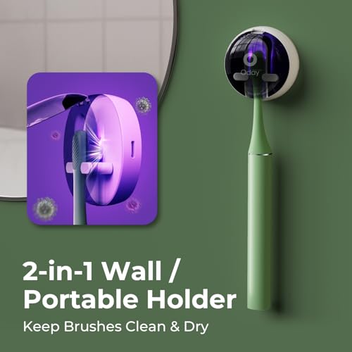Oday Sonic Electric Toothbrush for Adults with Wall Mounted UV - Product Imagery