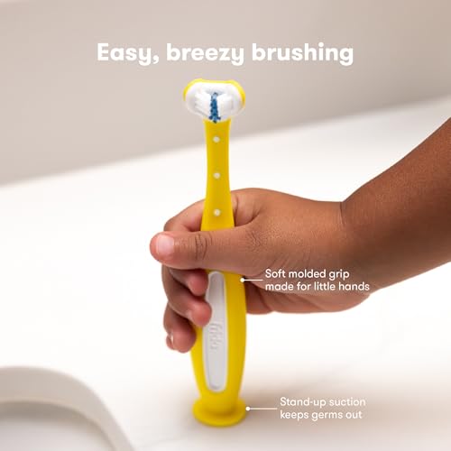 Frida Baby Triple-Angle Toothhugger Toddler Toothbrush, 2 Years - Product Imagery