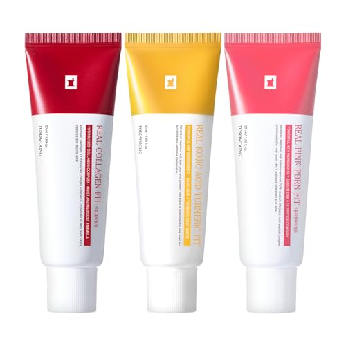 TOSOWOONG K-Beauty Viral Glass Skin Mask Trio - Real Collagen - Product Imagery