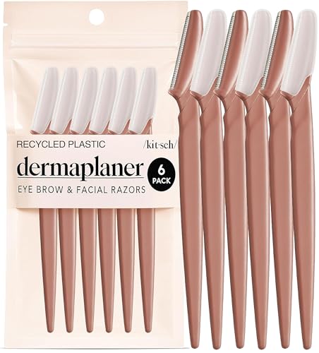 Kitsch Dermaplane Razor for Women Face – Terracotta, 6 pcs - Product Imagery