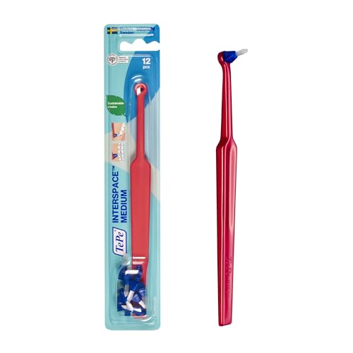 TePe Interspace Angled Medium Toothbrush for Braces with - Product Imagery
