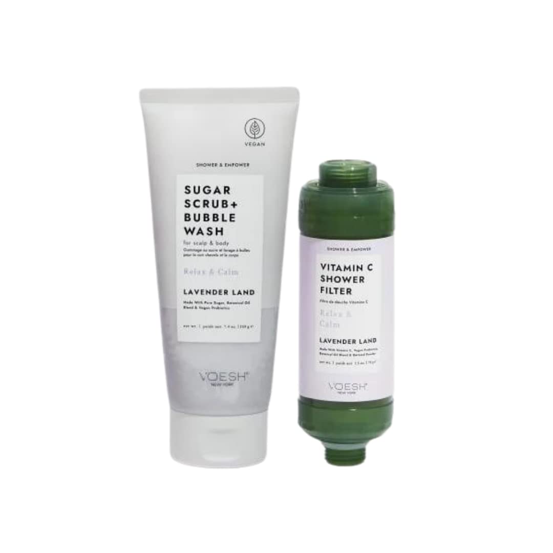 VOESH Shower Empower Duo Vitamin C Shower Filter Exfoliating - Premium Selection Official Imagery - 2