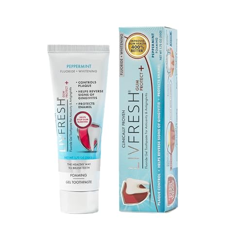 LIVFRESH Gum Protect Toothpaste Gel, Gingivitis Treatment, - Product Imagery