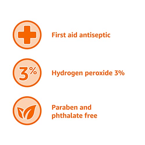 Amazon Basics Hydrogen Peroxide Topical Solution USP, First Aid - Product Imagery