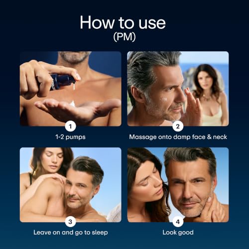 SerlinoLab Night Face Cream for Men – Anti-Aging Moisturizer - Product Imagery
