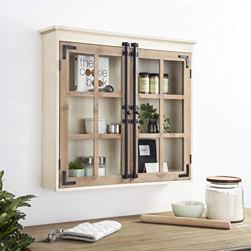 Kate and Laurel Hutchins Decorative Farmhouse Wood Wall Cabinet, - Product Imagery