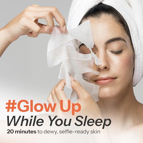 Skin 2.0 Vitamin C & Collagen Sheet Mask - Anti-Aging, Wrinkle & - Product Imagery