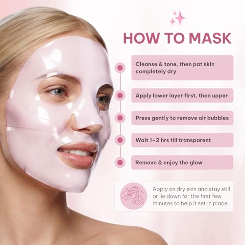 Quasi Salmon PDRN Collagen Mask – Korean Skin care Gel Face Mask - Product Imagery