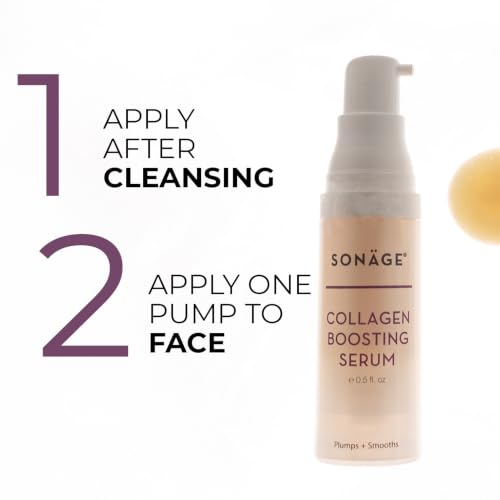 Sonage Collagen Boosting Serum: Vegan Anti-Aging Face Serum | - Product Imagery
