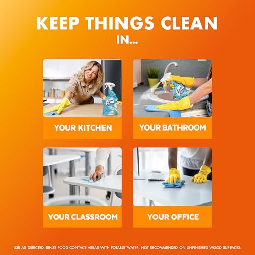 Lysol All Purpose Cleaner Spray, Disinfectant, Mango, 32oz - Product Imagery
