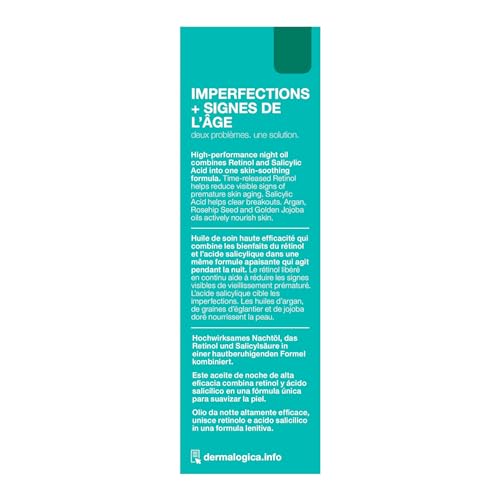Dermalogica Retinol Clearing Oil, Face Serum with Salicylic - Product Imagery