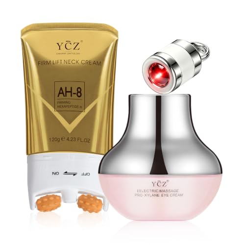 Ycz AH-8 Neck Firming Cream and Red-Glow Electric Eye Cream Set, - Product Imagery