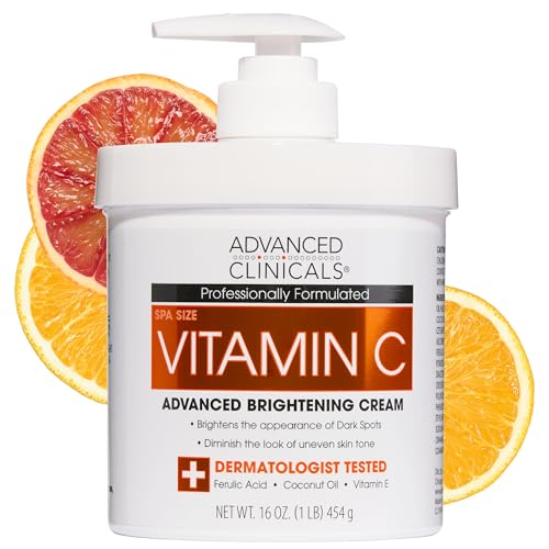 Advanced Clinicals Vitamin C Cream Visibly Brightening Body - Product Imagery