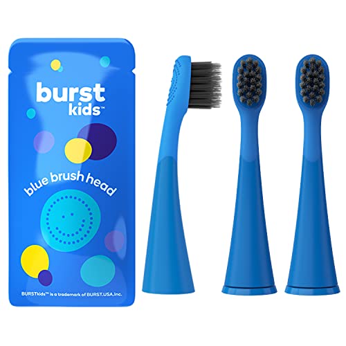 BURST Genuine Replacement Heads for Kids Electric Toothbrush - Product Imagery