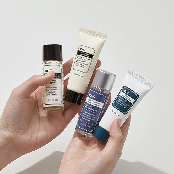 DearKlairs Skincare Travel Trial Kit Korean Mini Set for All - Product Imagery