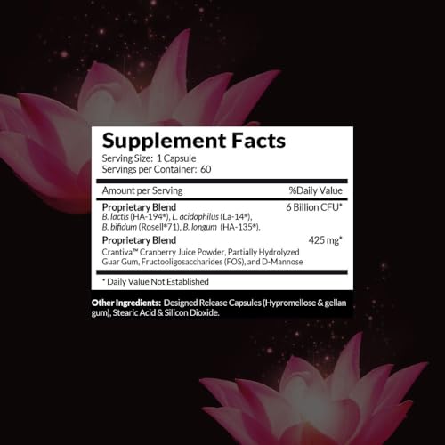 Women's Probiotics & Prebiotics, Vaginal and Urinary Support, - Product Imagery