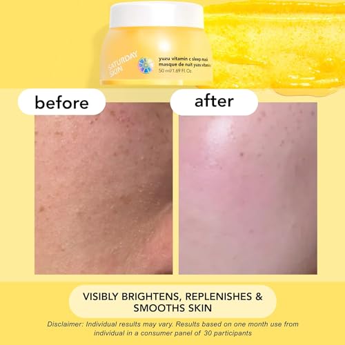 Saturday Skin Vitamin C Brightening Overnight Jelly Face Mask, - Product Imagery