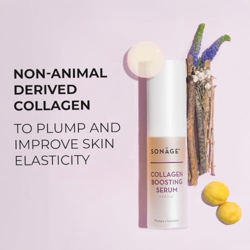 Sonage Collagen Boosting Serum: Vegan Anti-Aging Face Serum | - Product Imagery