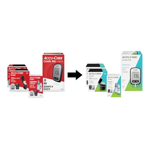 Accu-Chek Guide Me Glucose Monitor Kit for Diabetic Blood Sugar - Product Imagery