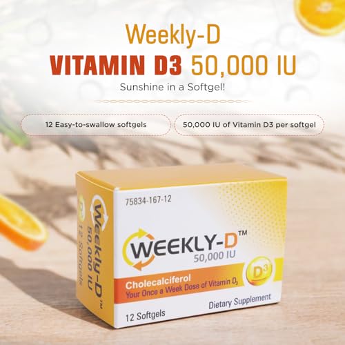 Nivagen Weekly-D Vitamin D3 50,000 IU (Cholecalciferol) | - Product Imagery