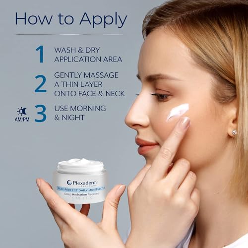 Plexaderm Daily Face Moisturizer with Hyaluronic Acid, - Product Imagery