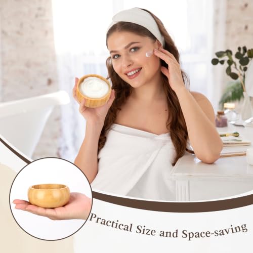 6 Pcs 3.8 X 1.6 Inch Bamboo Facial Bowls Set Big Facial Bowls - Product Imagery