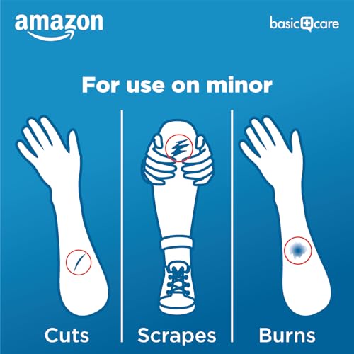 Amazon Basic Care Heavy Fabric Adhesive Bandages, Strong - Product Imagery