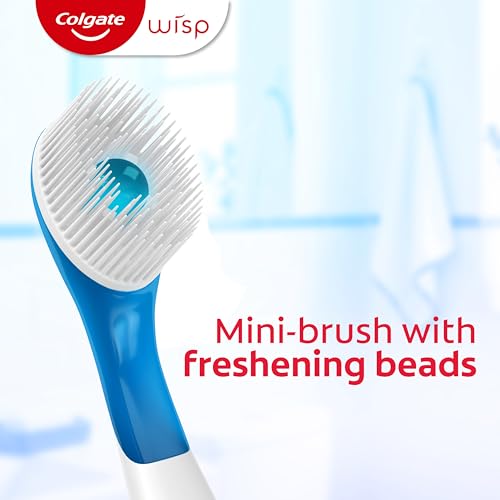 Colgate Wisp Disposable Toothbrushes for Travel, Pack of 4, 96 - Product Imagery