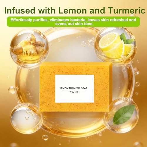 Turmeric Facial Soap & Tea Tree Soap Bars Duo - Natural - Product Imagery