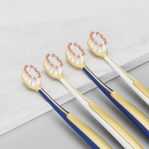 6 Pack Adult Wide Head Soft Toothbrush, Ultra-Soft Sensitive Gums - Product Imagery