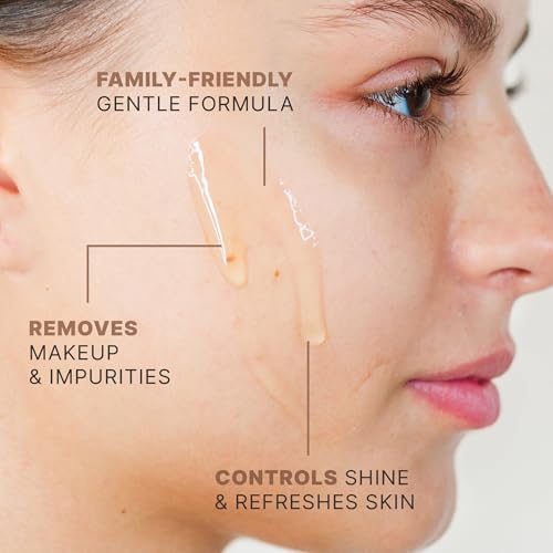 Face Wash Gel - Gentle Formula, USA Made with Organic & Natural - Product Imagery