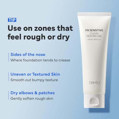 SAM'U PH Sensitive Cloud Peeling Gel, Gentle Exfoliating Peel, - Product Imagery