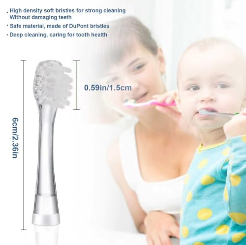 Baby Toothbrush Heads Compatible with Papablic BabyHandy/Toddler - Product Imagery