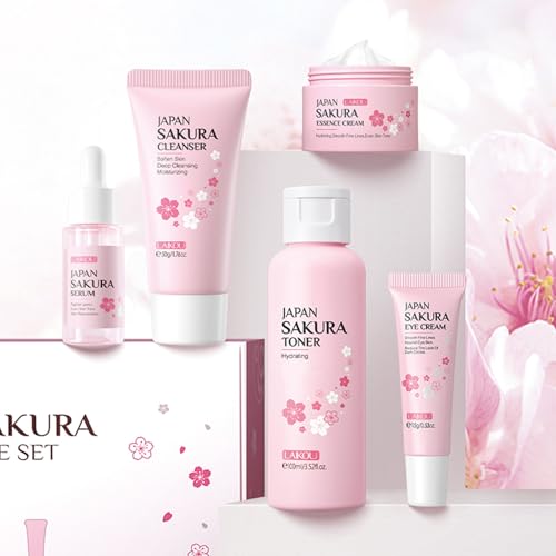 Skin Care Set, Cherry Facial kit for women, Skincare Kit Gifts - Product Imagery