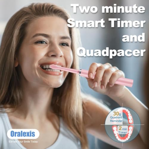 Electric Toothbrush for Adults with 8 Brush Heads and Tongue - Product Imagery