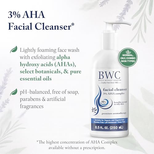 Beauty Without Cruelty AHA Facial Cleanser – Exfoliating Face - Product Imagery