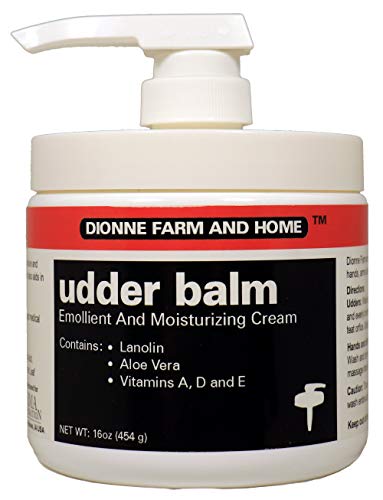 Original Udder Balm Dionne Farm and Home Udder Balm, Lanolin Healing Skin Care Cream, Pump Jar